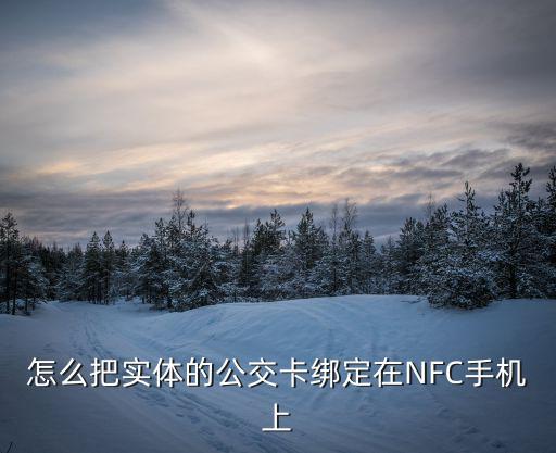 怎么把实体的公交卡绑定在NFC手机上