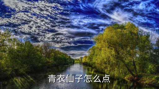 青衣仙子怎么点