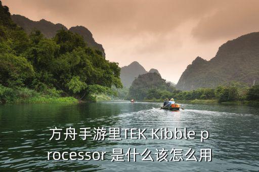 方舟手游里TEK Kibble processor 是什么该怎么用