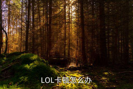 LOL卡顿怎么办