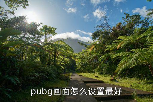 pubg画面怎么设置最好