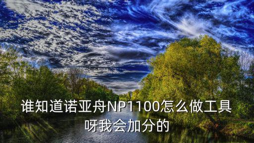 谁知道诺亚舟NP1100怎么做工具呀我会加分的