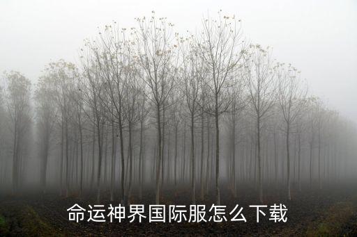 命运神界怎么下载台服手游，命运神界国际服怎么下载