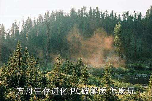 方舟生存进化 PC破解版 怎麽玩