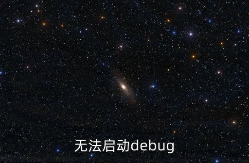 无法启动debug