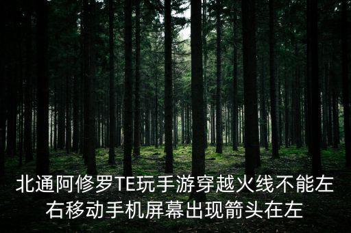 北通阿修罗TE玩手游穿越火线不能左右移动手机屏幕出现箭头在左