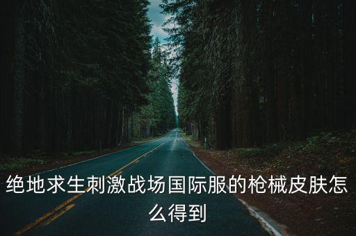 外服吃鸡手游怎么获得枪械皮肤，刺激战场皮肤枪械怎么获得