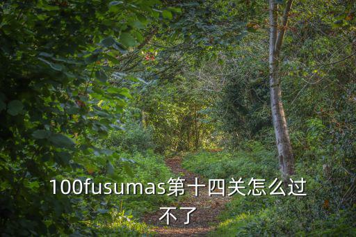 100fusumas第十四关怎么过不了