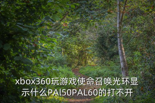 xbox360玩游戏使命召唤光环显示什么PAl50PAL60的打不开
