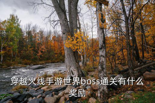 穿越火线手游世界boss通关有什么奖励