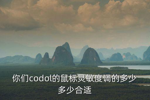 你们codol的鼠标灵敏度调的多少多少合适