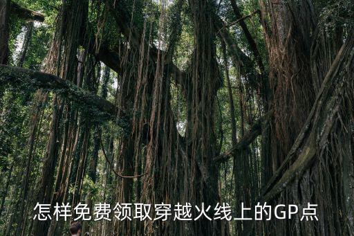 怎样免费领取穿越火线上的GP点