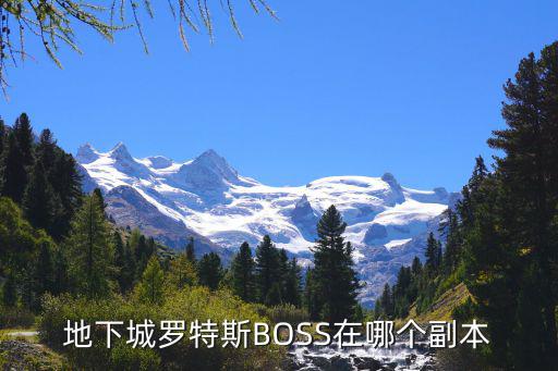 地下城罗特斯BOSS在哪个副本