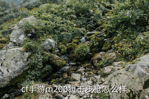 cf手游m200狙击步枪怎么样