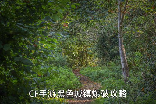 CF手游黑色城镇爆破攻略