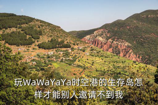 玩WaWaYaYa时空港的生存岛怎样才能别人邀请不到我