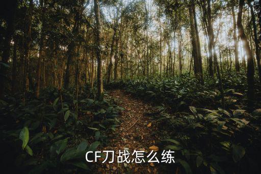 CF刀战怎么练