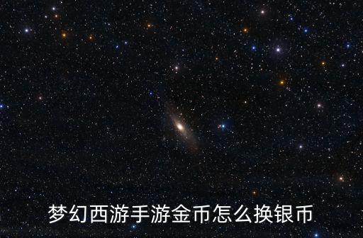 梦幻西游手游金币怎么换银币