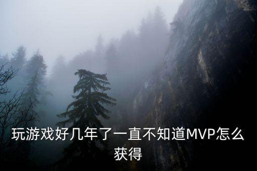 玩游戏好几年了一直不知道MVP怎么获得