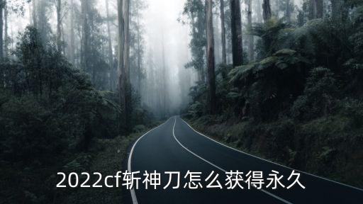 2022cf斩神刀怎么获得永久