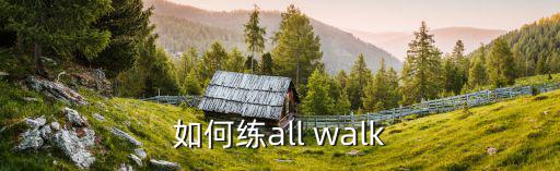 如何练all walk