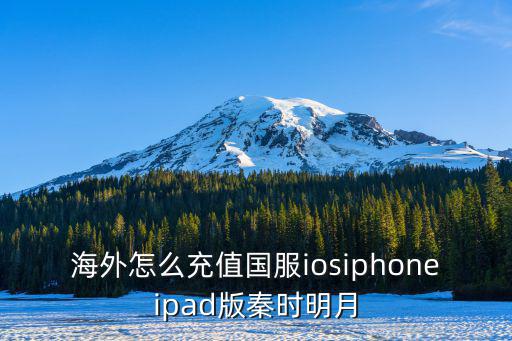 海外怎么充值国服iosiphoneipad版秦时明月