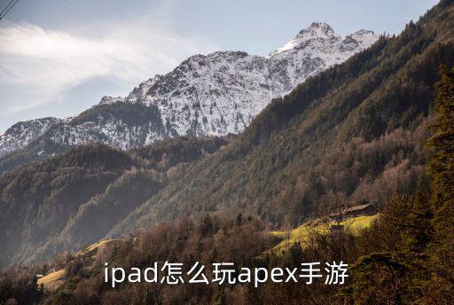 ipad怎么玩apex手游