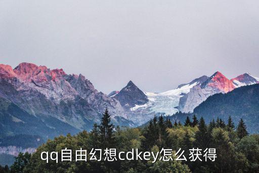 qq自由幻想cdkey怎么获得