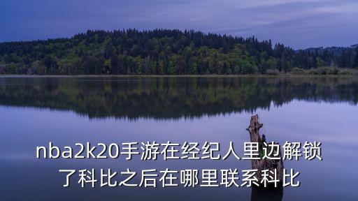 nba2k20手游在经纪人里边解锁了科比之后在哪里联系科比