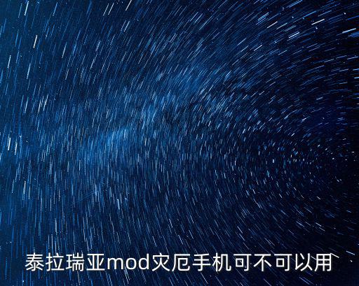 泰拉瑞亚mod灾厄手机可不可以用