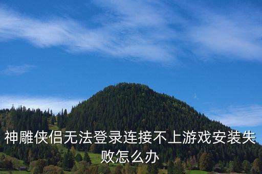 神雕侠侣手游加载失败怎么办，神雕侠侣无法登录连接不上游戏安装失败怎么办