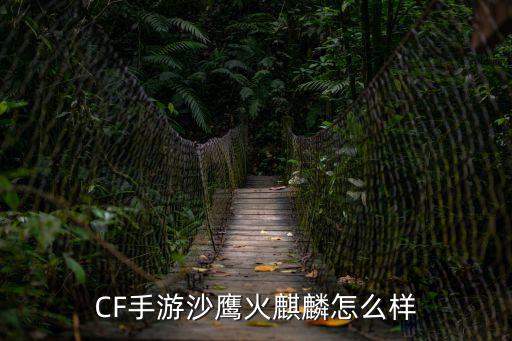 CF手游沙鹰火麒麟怎么样