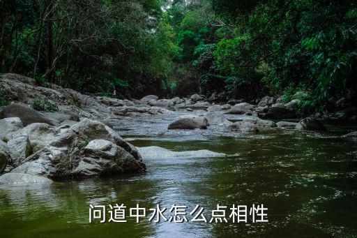 问道中水怎么点相性