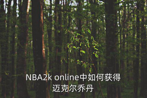 NBA2k online中如何获得迈克尔乔丹