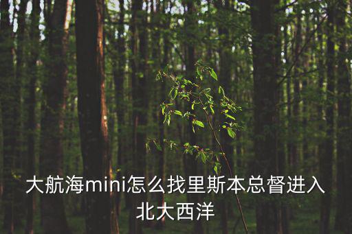 大航海mini怎么找里斯本总督进入北大西洋