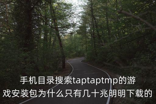 手机目录搜索taptaptmp的游戏安装包为什么只有几十兆明明下载的