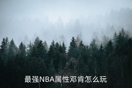 最强NBA属性邓肯怎么玩