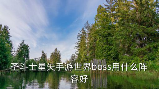 圣斗士星矢手游世界boss用什么阵容好