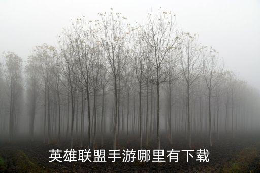 英雄联盟手游哪里有下载