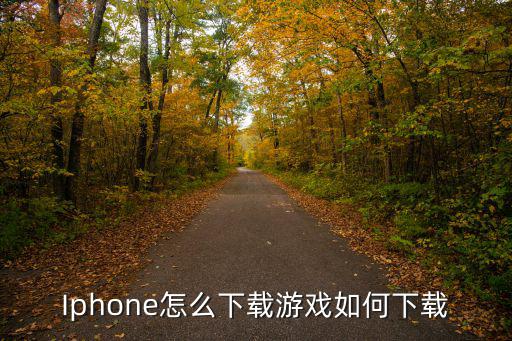 Iphone怎么下载游戏如何下载