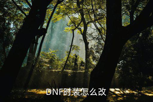 DNF时装怎么改