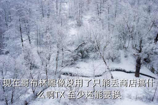 现在哥布林雕像没用了只能丢商店搞什么啊TX 至少还能要换