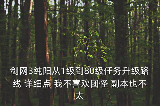 剑网三手游纯阳怎么升到80，剑网三剑纯怎么能从70级快速升到80啊