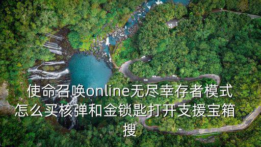 使命召唤online无尽幸存者模式怎么买核弹和金锁匙打开支援宝箱  搜