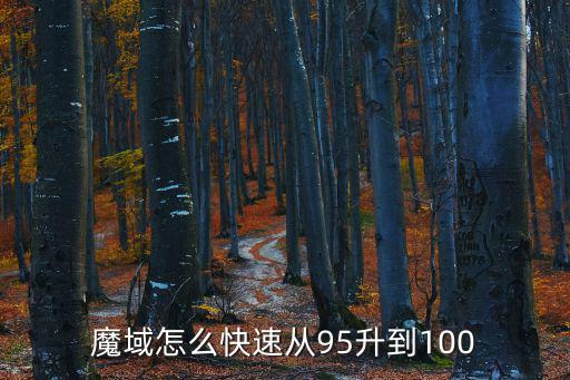 魔域手游96级怎么升100级，我现在96级怎样能三天升到100级是个力木一天在线最少五小