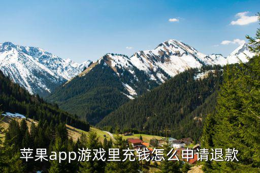 苹果app游戏里充钱怎么申请退款