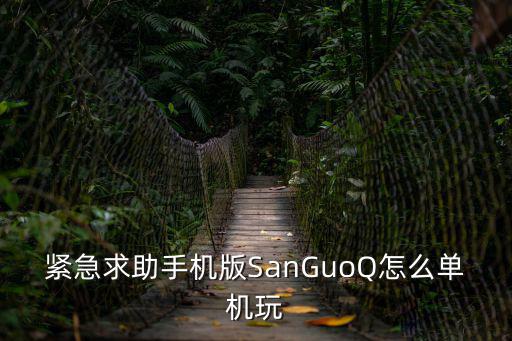 紧急求助手机版SanGuoQ怎么单机玩