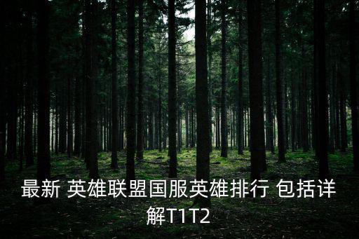 最新 英雄联盟国服英雄排行 包括详解T1T2