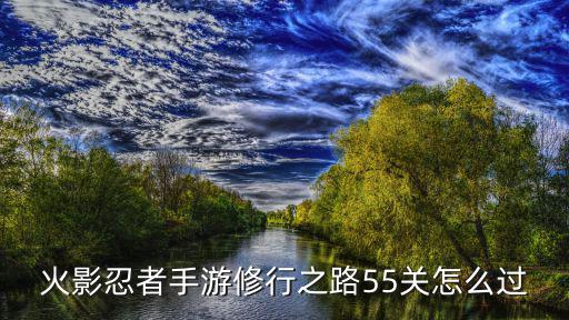 火影忍者手游修行之路55关怎么过