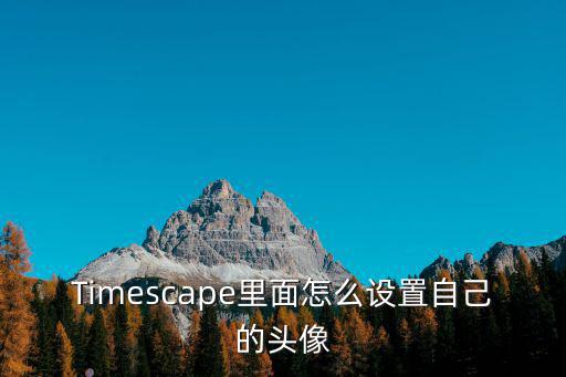 Timescape里面怎么设置自己的头像